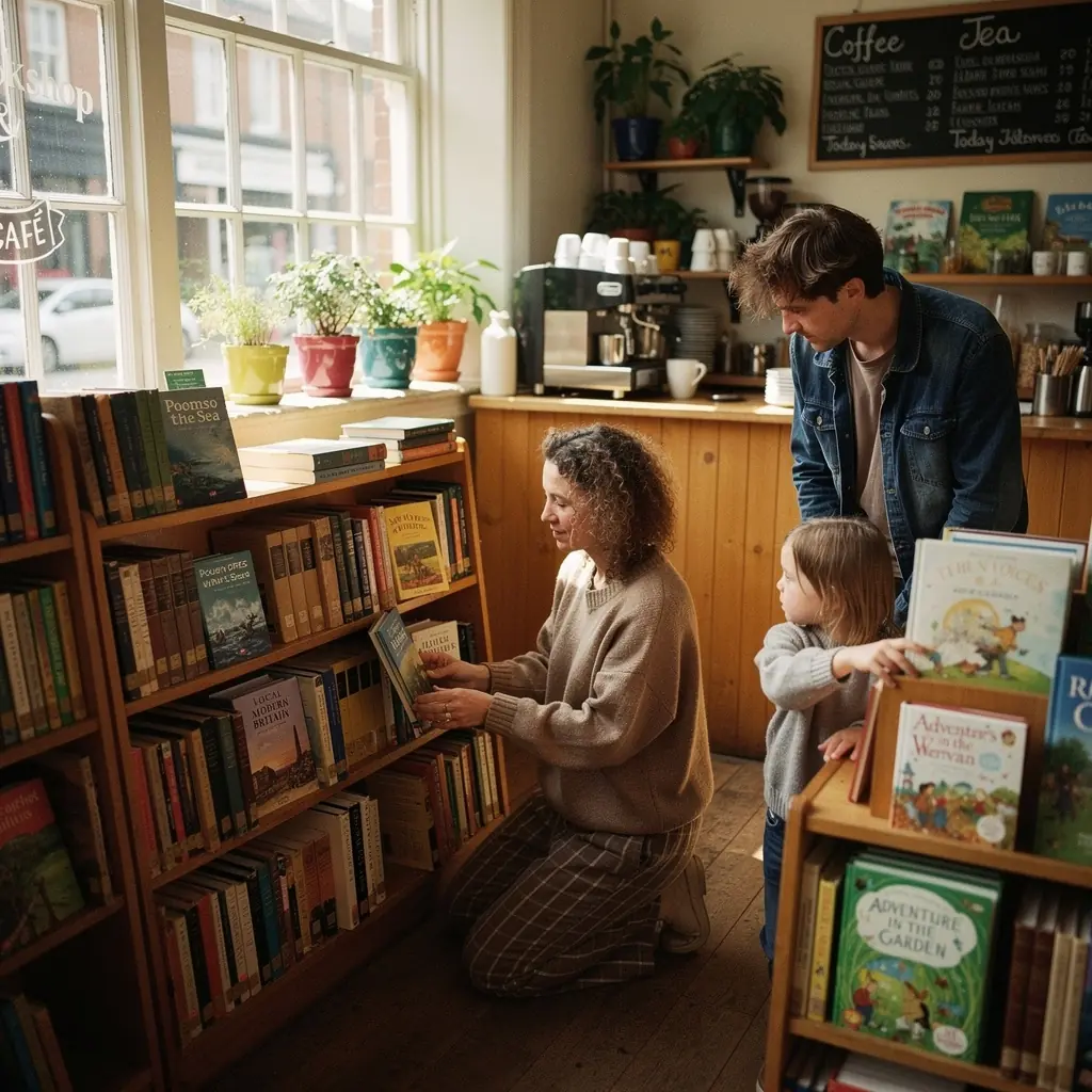 A selection of community pick books highlighted with handwritten notes and personal reviews.